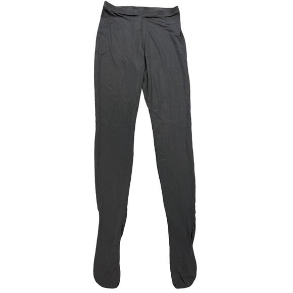 SKIMS Pants - NWT Skims Womens Black Nylon Blend High Rise Footed Leggings Size Large